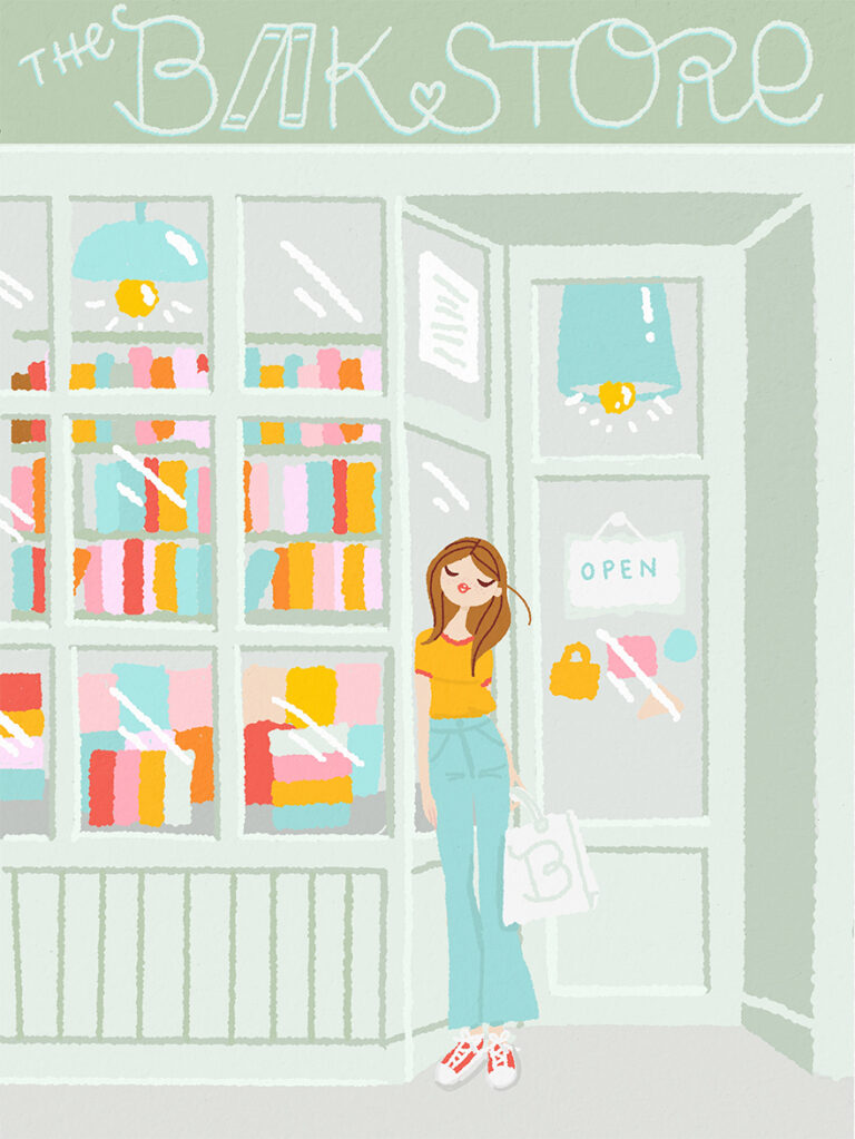 Bookstore Paula Romani illustrator & licensing artist Illustrations