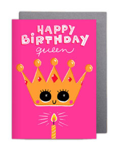 happy birthday queen greeting card positivity