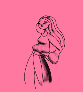 illustration-trends-2024-minimalistic-line-art-fashion-illustration-Paula-Romani-freelance-illustrator